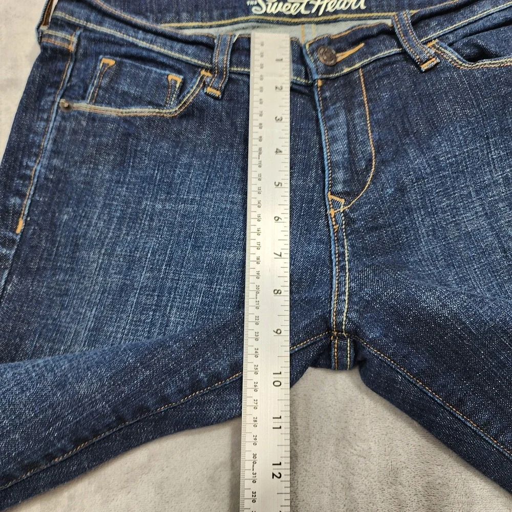 Old Navy Jeans‎ Womens 6 Blue The Sweetheart Mid Rise Skinny Stretch Denim
